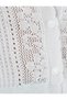 X Selected by Melis Ağazat - Buttoned Short Sleeve Crochet Cardigan - 6