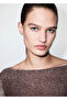 Shiny Detailed Boat Neck T-Shirt - 6