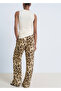 Animal Patterned Draped Pants - 4