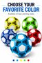 Kids PVC Football Soccer Ball for Outdoor Play & Training, Lightweight Single Piece, Available in Different Colors - 4