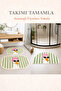 Digital Non-Slip Washable Double Duck Oval Bath Mat Bathroom Rug Bathroom Decor 60X90+40X60 cm - 2