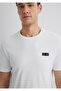 White T-Shirt - Black Printed, Slim Fit, Slim Fit0611401-70057 - 6