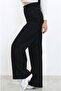 High Waist Lycra Black Palazzo Jeans Stretchy Jeans - 2