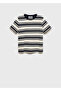 Cotton T-Shirt with Contrast Collar - 3