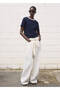 Cotton T-Shirt with Contrast Collar - 2