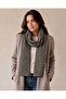وشاح تريكو منقوش بنقشة Houndstooth - 2
