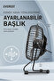 Hdx7252 Büyük Boy Masaüstü El Fanı Siyah Efn Usb Kablolu 18*18cm Astakos - 5