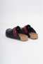 8145 Navy Blue Colored Red Belted Comfort Slippers - 3