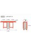 Foldable Dining Table Set with 4 chairs, 1 Storage Drawer, Space Saving for Home Living Room and kitchen, Wood - 7