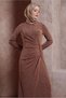 SILVERY EVENING DRESS 50414