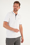 Cotton Regular Fit Stripe Detailed Buttoned Polo Collar 5 Pack t Shirt Men's t Shirt 5902118 - 3