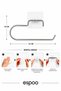 Adhesive Paper Towel Holder Chrome Paper Towel Rack Holder Metal Bathroom Kitchen Towel Holder - 6