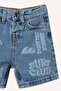 100% Cotton Tropical Patterned Jean Shorts for Baby Boy H7336A526Hs - 5