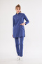 Hijab Storm Blue Lycra Women's Nurse and Doctor Uniform Scrubs - 3