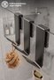 Stainless Steel Inox Towel Rack, Shower Cabin Glass Hanger, Bathroom Shower Cabin Hanger 3 Pieces
