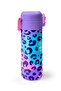 Kids Purple Leopard Patterned Steel Thermos with Straw and Direct Drinking 500 ml 31846 - 6