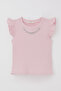 Girl's T-Shirt with Belt and Chain Accessory, Ages 9-14, Pink - 4