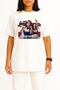 Oversized  2 Chest Printed Unisex T-Shirt - 2