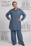 Plus Size Summer Loose Fit Mom Two-Piece Set with Double Pockets - Lightweight Strawberry Fabric Shirt and Wide-Leg Pants Set