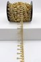 Stone Box Pearl Patterned Applique Ribbon 50 cm Evening Dress Evening Gown Napkin Edge Accessory Wedding Dress Engagement Material -Gold