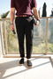 Hush Black 100% Cotton Men's Trousers - 3