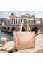 Gold Chain Logo Women's Shoulder Bag |   Gold Mt1550 - 3