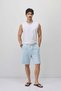 Lace-up loose fit shorts blue