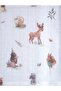 100% Cotton Muslin Stroller Cover 90X110 cm |   Small Forest Patterned Sun and Wind Protection Cover with Snap Fasteners - 4