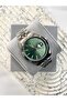 Olla Round Classic Model Calendar Green Dial Steel Men's Wristwatch - 6