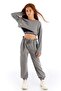 Modern Romance Striped Girl's Combed Cotton Sweatpants - 4