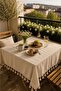 Raw Washed Linen Buldan Tasseled Tablecloth Picnic Blanket (PLEASE PAY ATTENTION TO YOUR SIZE SELECTION) - 3