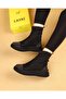 Afron Black Color Silver Color Stone Detailed Winter Women's Boots - 2