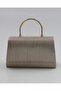 Women's Gold Sparkling Evening Dress Bag - with Chain Strap - 2