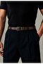 Clip-On Cognac Leather Belt Classic - Men's 100% Genuine Leather Belt - 6