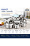 Alfa Stainless Steel cookware set, 14 pieces - 8