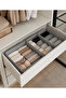 3-Piece Gray Drawer Organizer Set - Multi-Purpose Cabinet Box Set