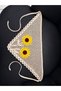 2-Piece Combination Yellow Daisy Bohemian Crochet Yellow Flower Bandana Children's Summer Bandana - 2