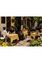 Checkered Picnic Mat Tablecloth Table Cloth Checkered Balcony Garden Camping Cover Yellow White - 3