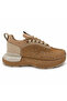 Beige Shiny Stone Casual Thick Sole Women's Walking Shoes Sneaker - 2