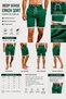 Men's Green Shorts with Pockets, Lace-Up, Relaxed Fit, Summer Casual Sports Sea Beach Shorts with Contrast Piping - 9