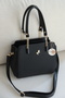 Premium Series Women's Hand and Shoulder Bag with Gold Emblem Cross Strap Shoulder Bag En26 Size20 - 4