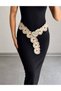 Lawn Metal Silver Buckle Accessory Cowboy Belt Dress, Pants, Jacket, Beach Skirt