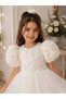 Girls' Formal Balloon Sleeve Dress for Birthday, Wedding and Special Occasions - 3