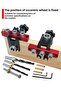 Woodworking 3 In 1 Dowelling Jig Universal Dowel Cam Jig Wood Hole Drilling Guide Locator Adjust... - 7