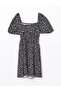 Square Neck Floral Dress (S5) - 6