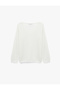 Lace Detailed V-Neck Long Sleeve Wool Blend Oversize Knitwear Sweater - 7