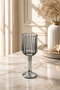 Set of 6 Silver Plated Glass Pinterest Footed Coffee Water Glasses 75ml - 2