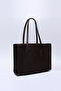 Brown Color Shk173 Faux Leather, Single Compartment, Zippered, Hand, Arm and Shoulder Bag with Makeup Bag - 3