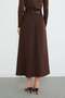 Belted Pleated Maxi Skirt - 8