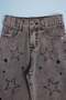Star Embroidered Adjustable Waist Girls' Trousers - 2